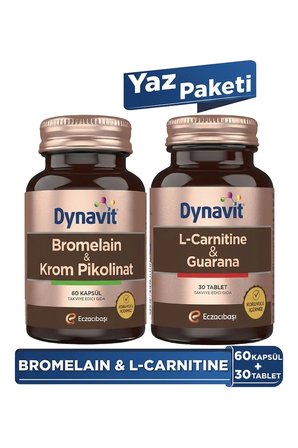 Dynavit  Bromelain & L-Carnitine Yaz Paketi - Bromelain, Krom Pikolinat, L-Carnitine, Guarana