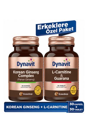 Dynavit Korean Ginseng & L-Carnitine Guarana - Erkeklere Özel Paket