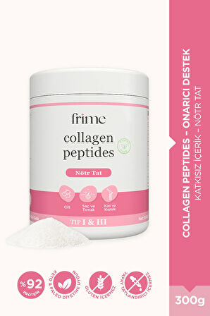 Frime Collagen peptides + Collagen Peptides Advanced – Onarıcı & Yenileyici, Biotin ve C Vitamini Takviyesi