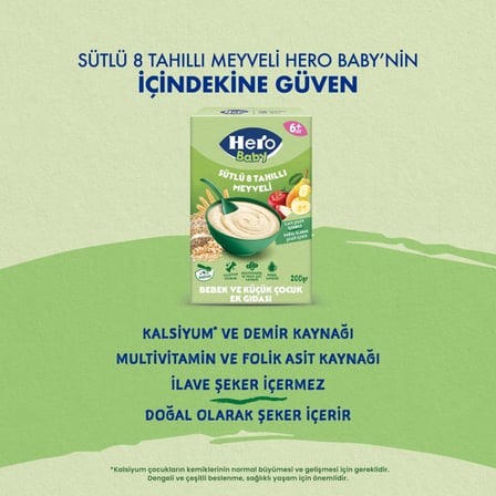 Hero Baby Tahıllı Gündüz Serisi Kaşık Mama x6 Adet Karma Deneme Paketi