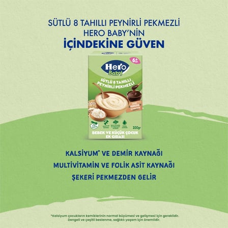 Hero Baby Tahıllı Gündüz Serisi Kaşık Mama x6 Adet Karma Deneme Paketi