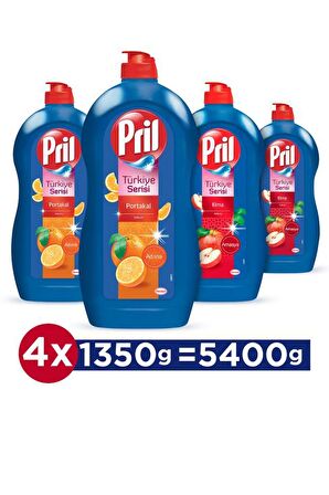 Pril 4x1350 ml Elde Yıkama Deterjanı