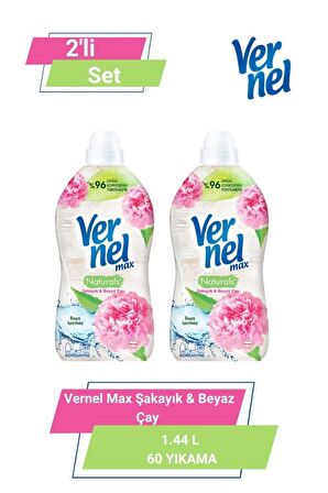 VERNEL MAX ŞAKAYIK&B.ÇAY 1.44L 60 YIKAMA  2'li Set