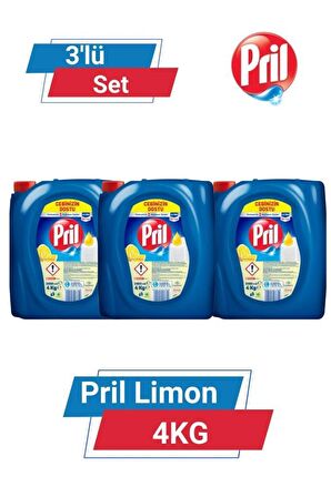 PRİL LİMON 4KG 3'lü Set