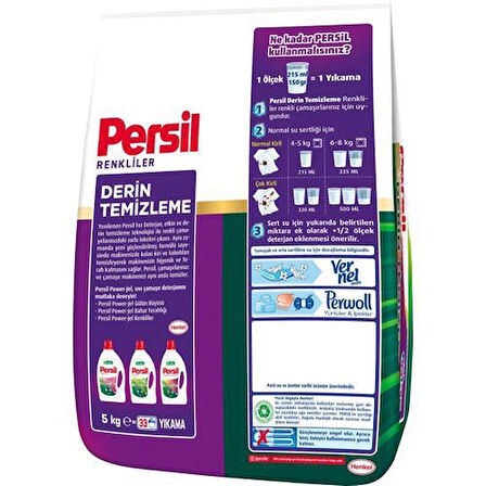 Persil Toz Derin Temizleme Solmayan Canlı Renkliler 5kgx2 66 Yıkama 