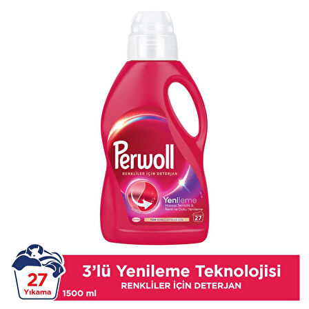 Perwoll Yenileme Renkliler 2x 1.485 ml 54 Yıkama  