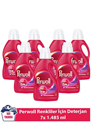 Perwoll Yenileme Renkliler 7x 1.485 ml 189 Yıkama  