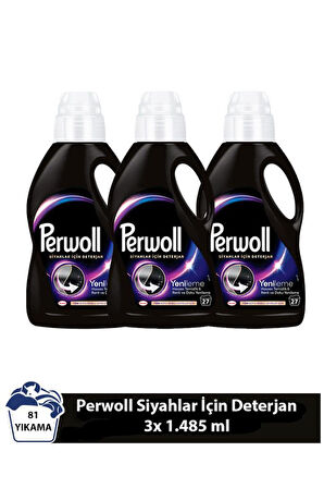 Perwoll Yenileme Siyahlar 3x 1.485 ml 81 Yıkama  