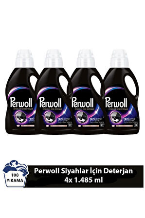 Perwoll Yenileme Siyahlar 4x 1.485 ml 108 Yıkama  