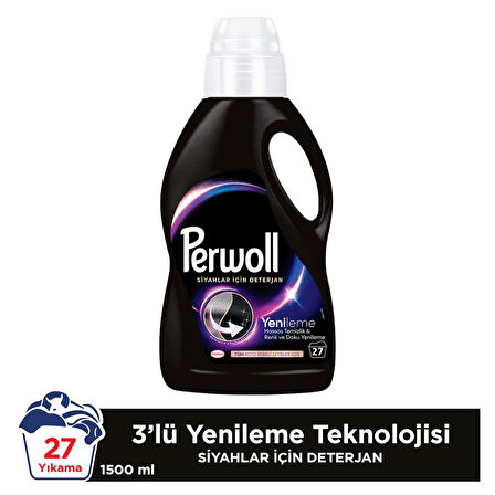 Yenileme Siyahlar 2x1.485 ml 27 Yıkama & Beyazlar 2x1.485 ml 27 Yıkama 3'lü Set(108 Yıkama)