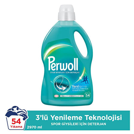Perwoll Yenileme Spor Giysiler  4x 2.97L 54 Yıkama (216Yıkama )
