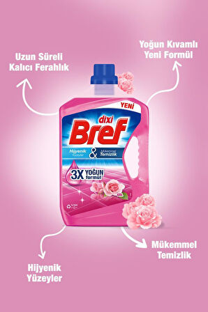 Bref  Yüzey Temizleyici  Gül 4x 2.5L 4'lü Set 