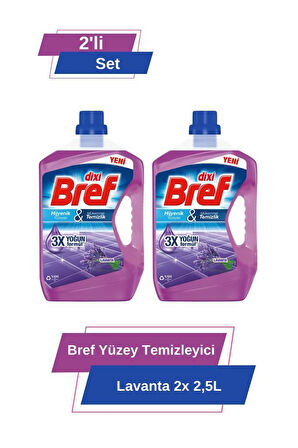 Bref  Yüzey Temizleyici  Lavanta 2x 2.5L 2'li Set 