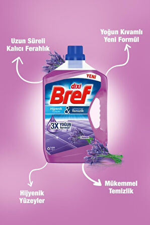 Bref  Yüzey Temizleyici  Lavanta 4x 2.5L 4'lü Set 