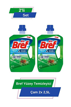 Bref  Yüzey Temizleyici  Çam 2x 2.5L 2'li Set 