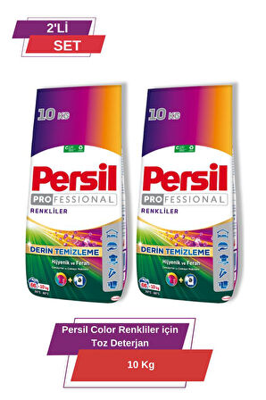 Persil Color Renkliler için Toz deterjan 10 kg 2'li set