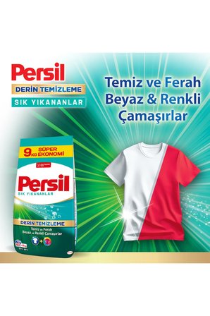 Sık Yıkananlar Toz Çamaşır Deterjanı 60 Yıkama 9kg 2'li Set