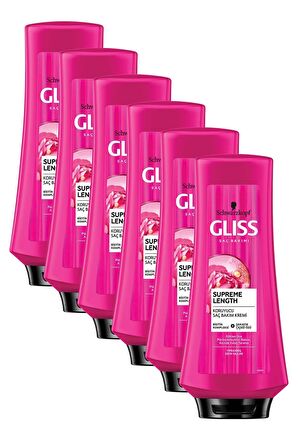 Gliss  Supreme Length Uzun Saçlara Özel Saç Kremi 360 ml x 6 Adet