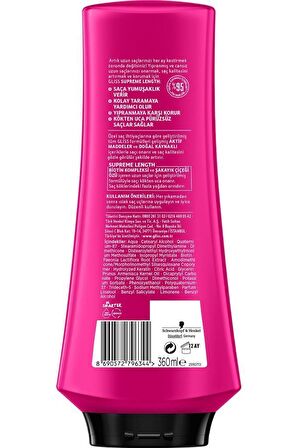 Gliss  Supreme Length Uzun Saçlara Özel Saç Kremi 360 ml x 6 Adet
