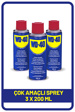 WD-40  200 ml x 3 adet