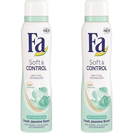 Fa Soft & Control Deosprey 150 Ml X 2 Adet