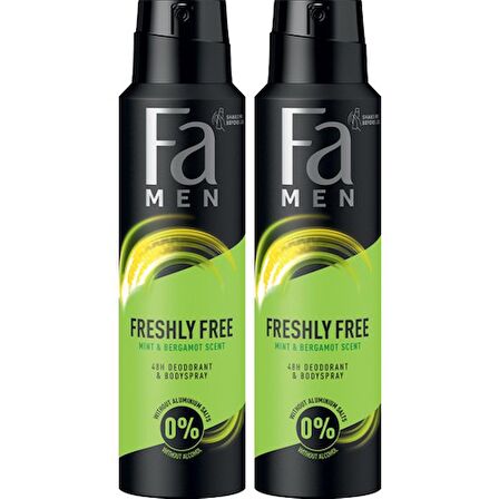 Fa Freshly Free Nane & Bergamot Deosprey X 2 Adet