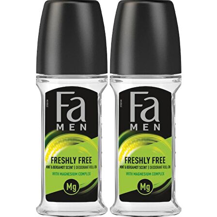 Fa Freshly Free Nane & Bergamot Roll-On X 2 Adet