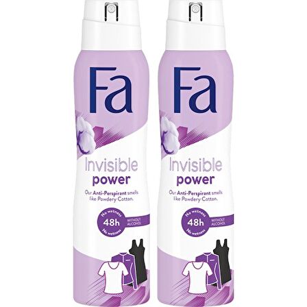 Fa Invisible Power Deosprey 150 Ml X 2 Adet