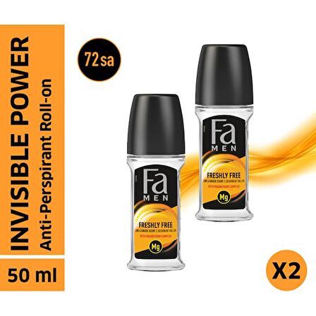 Fa Men Invısıble Power Roll-On 50 Ml X 2 Adet