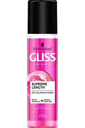 Gliss Supreme Length Uzun Saçlara Özel Durulanmayan Sıvı Saç Kremi 200 ml x 2 Adet