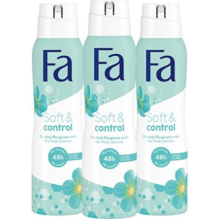 Fa Soft & Control Deospray X 3 Adet