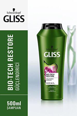 Gliss Bio-Tech Güçlendirici Şampuan 500 ml  x 3 Adet