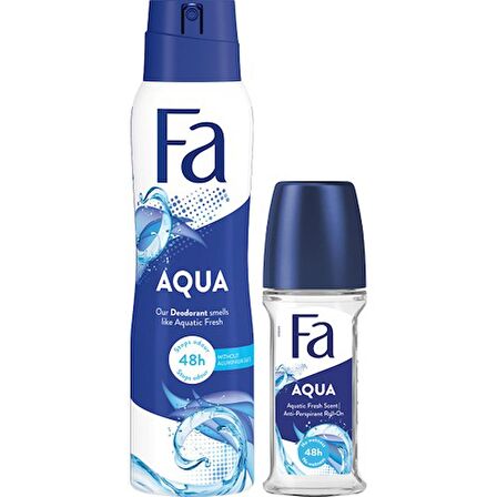 Fa Aqua Roll-On 50 Ml + Fa Deosprey Aqua 150 ml 