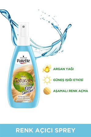 Sarı Saçlara Özel Bakım Seti Kalıcı Doğal Renkler Renk Açıcı Sprey + Küllü Sarı Toner