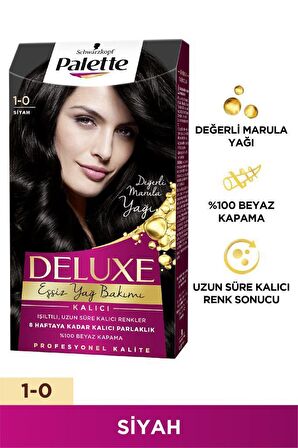 Palette Deluxe 1-0 Siyah X 2 Adet Saç Boyası