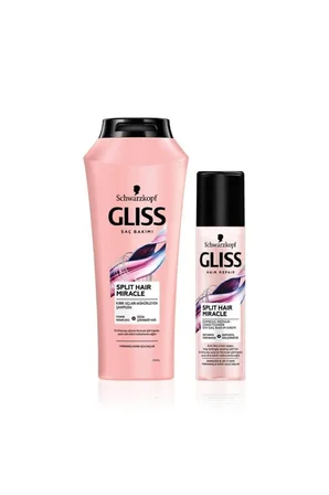 Split Hair Miracle Şampuan 500 ml Split Hair Miracle Sıvı Saç Kremi 200 ml