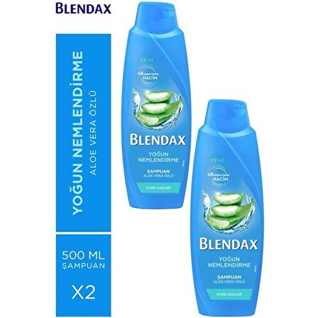 Blendax Yoğun Nemlendirme Aloe Vera Şampuan 500 Ml x 2 Adet 