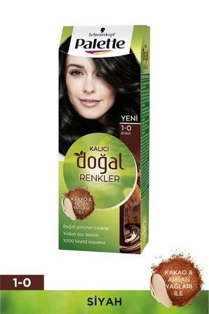 Kalıcı Doğal Renkler 1-0 Siyah X 2 Adet