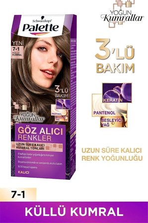 Göz Alıcı Renkler Küllü Kumral 7.1 Pentanol & Besleyici Yağ İçeren Saç Boyası
 X 2 Adet
