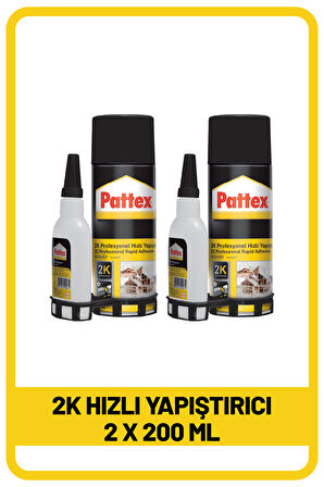 PATTEX 2 K HIZLI YAP. 200ML x 2 Adet