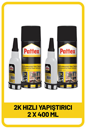 PATTEX 2 K HIZLI YAP. 400ML x 2 Adet