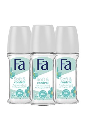 Fa Roll On 50 Ml Soft Contrel Jasmen X 3 Adet