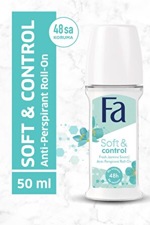 Fa Roll On 50 Ml Soft Contrel Jasmen X 3 Adet