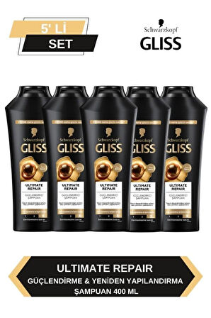 Gliss Ultimate Repair Şampuan 400ml x 5'li Set