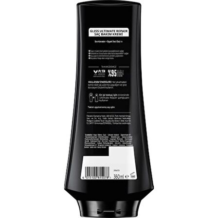 Gliss Ultimate Repair Saç Kremi 360ml x 5'li Set