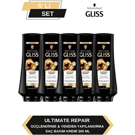 Gliss Ultimate Repair Saç Kremi 360ml x 5'li Set