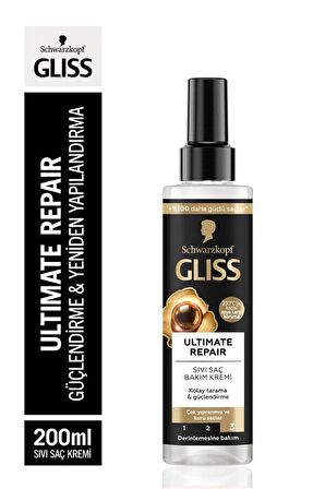 Gliss Ultimate Repair Sıvı Saç Kremi 200ml x 3'lü Set