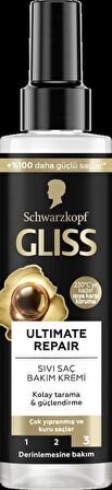 Gliss Ultimate Repair Sıvı Saç Kremi 200ml x 3'lü Set