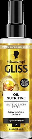 Gliss Oil Nutritive Sıvı Saç Kremi 200ml x 5'li Set