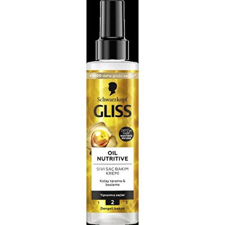 Gliss Oil Nutritive Sıvı Saç Kremi 200ml x 2'li Set